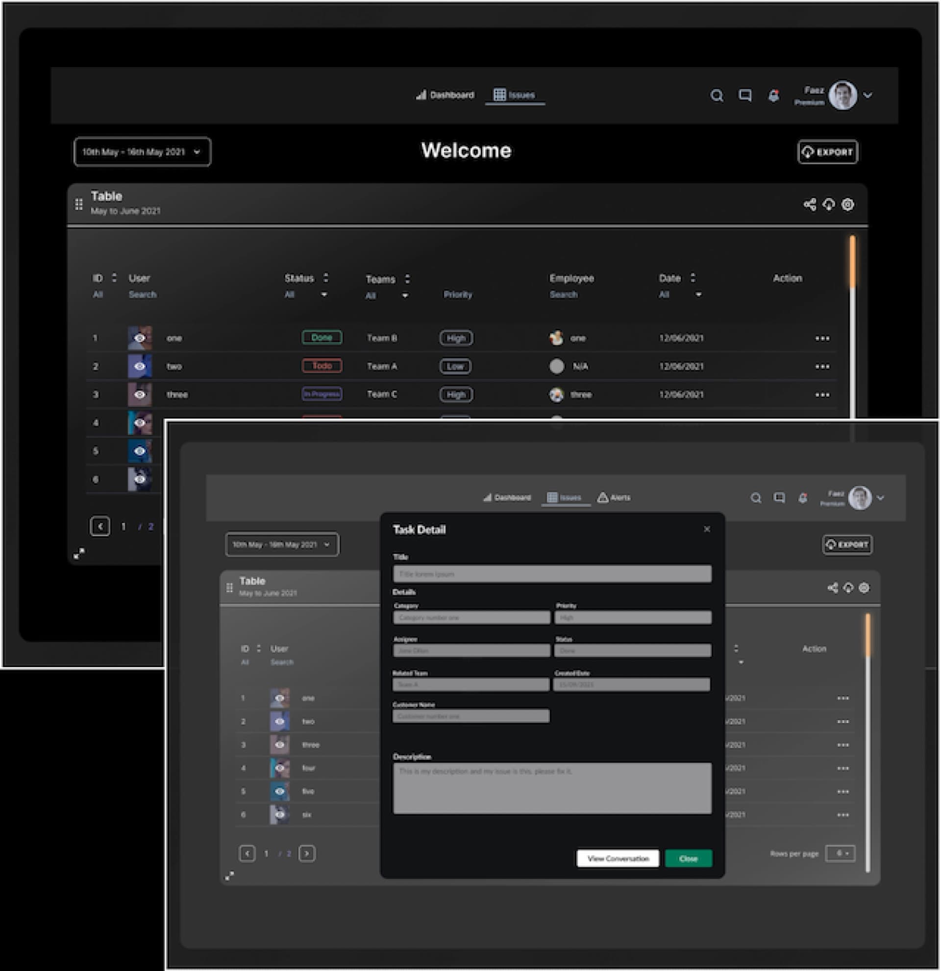 System for packaging company interface